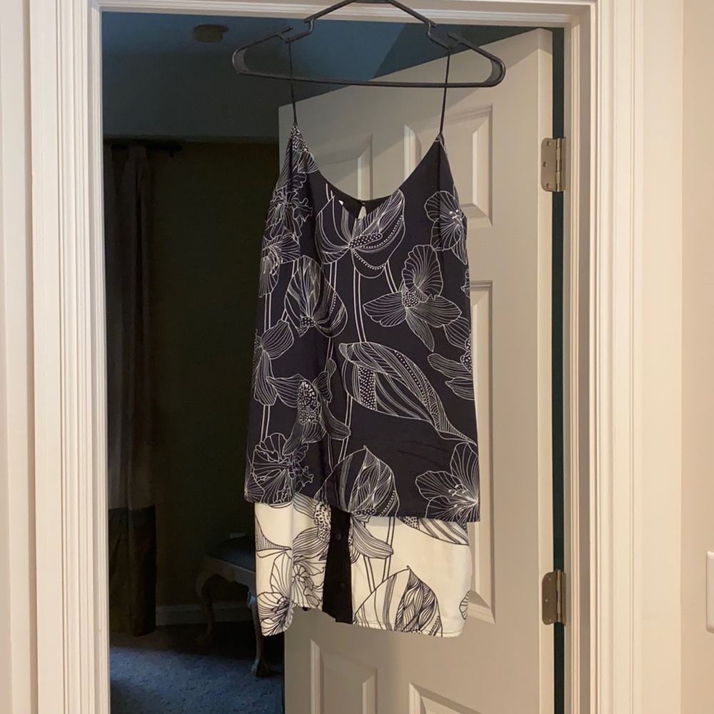 Corey reverse pattern “shirt” dress